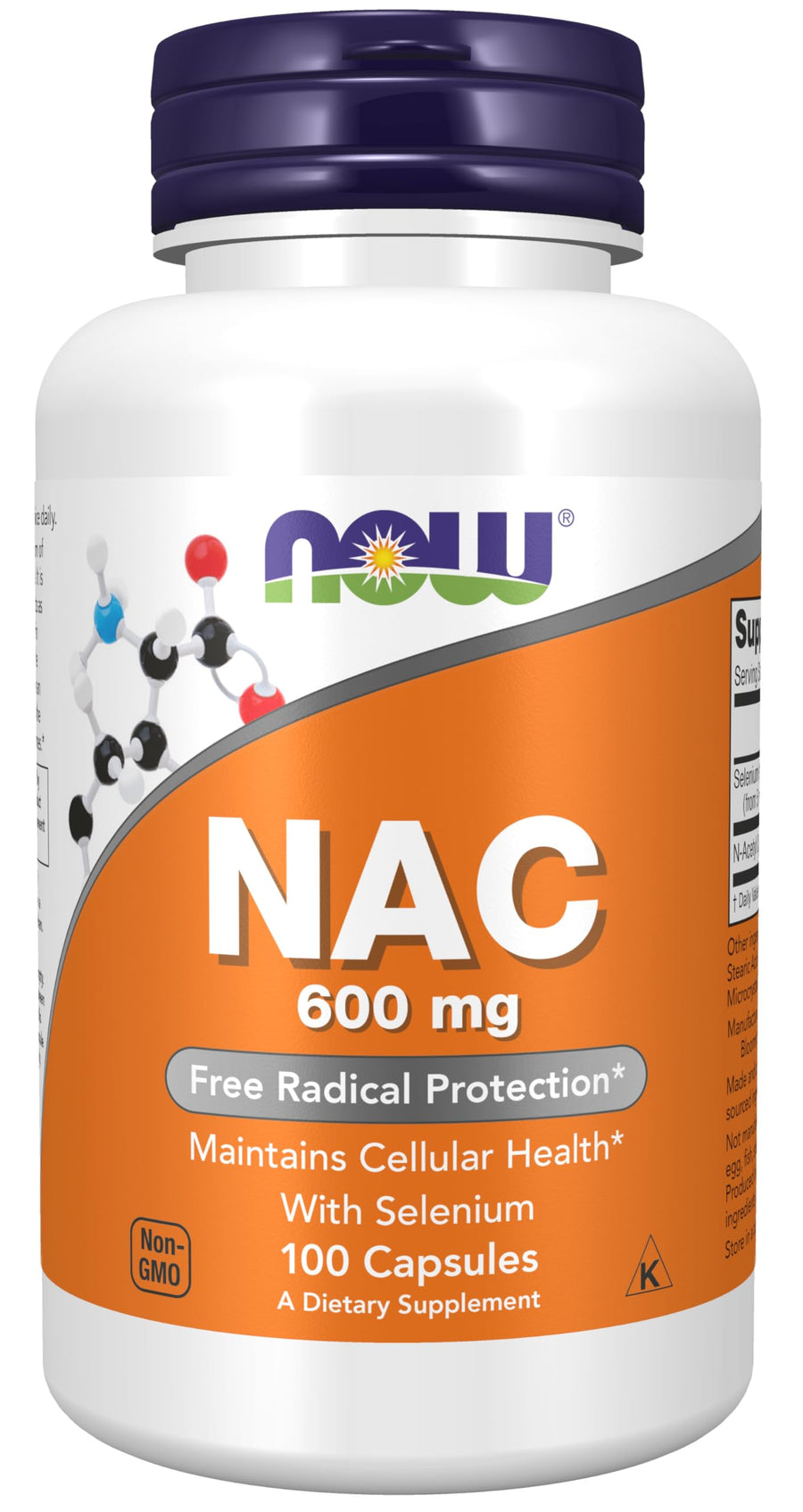 NOW Supplements, NAC (N-Acetyl Cysteine) 600 mg with Se