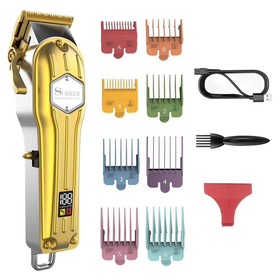 Hair Clippers for Men Trimmer for Men Hair Trimmer Beard Trimmer Barber Hair Cut Grooming Kit Machine Professional Rechargeable Cordless Quiet