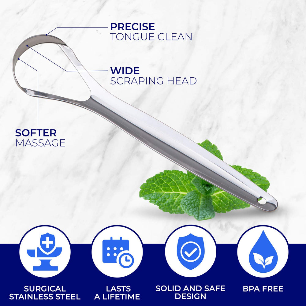 Tongue Scraper Stainless Steel | Bad Breath Treatment |