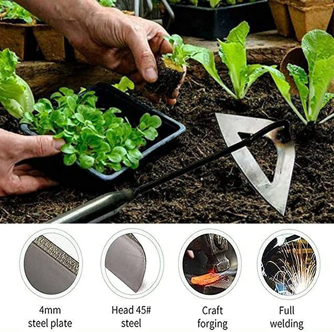 Garden Tools Hollow Hoe, All-Steel Hardened Hollow Hoe,