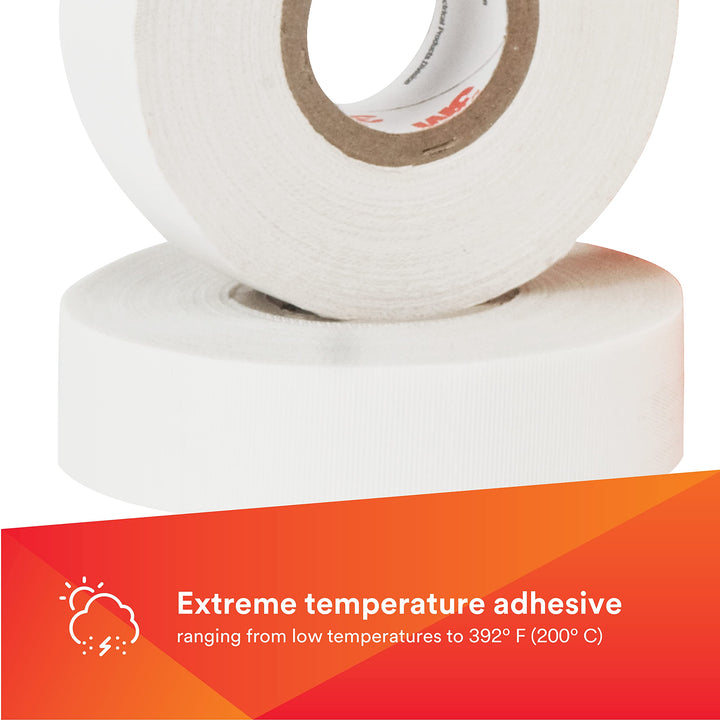 3M 27-1/2X66 Glass Cloth Electrical Tape 27, 1/2 in X 66 FT, White