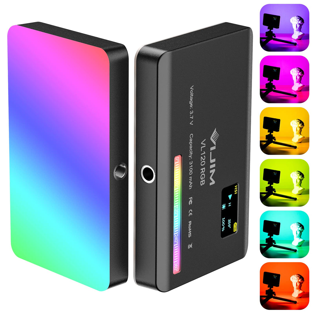 VIJIM VL120 RGB Video Light, Portable LED Camera Light 
