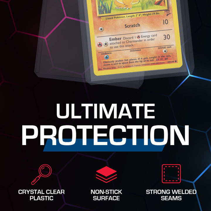 3x4 Topload Card Holder - Standard - 25ct | Rigid PVC Trading Card Protection for Baseball Cards, Football Cards, and Trading Cards Like Pokémon and MTG | Holds Cards Up to 20pts