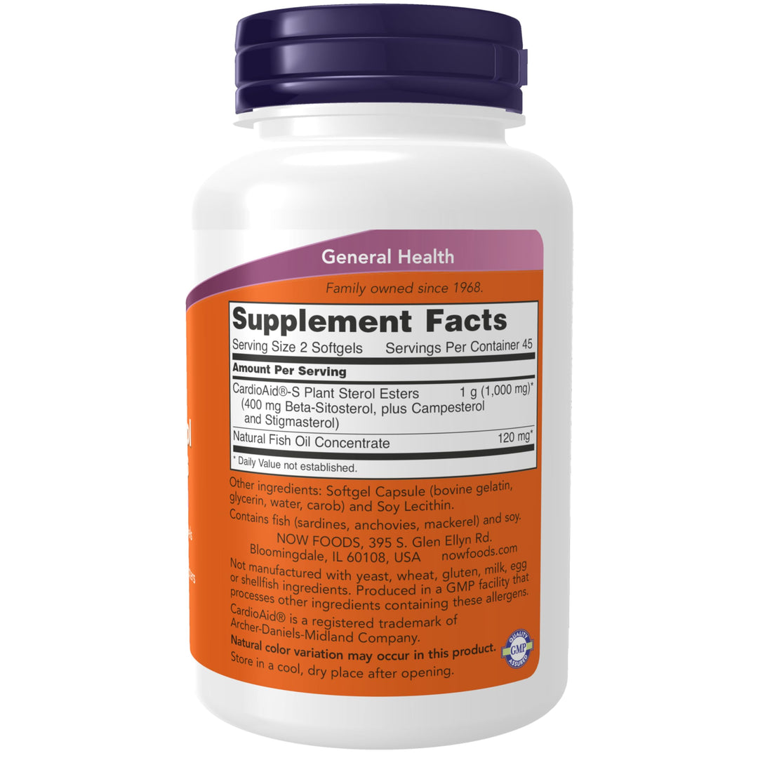 NOW Foods Supplements, Beta-Sitosterol Plant Sterols wi