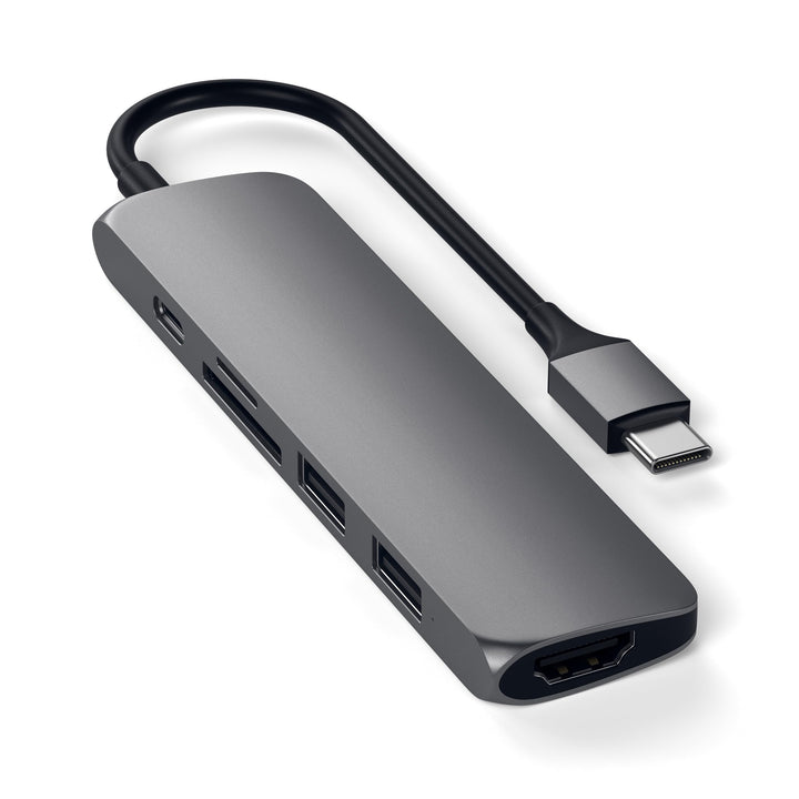 Satechi USB C Hub Multiport Adapter Slim V2, USB C Dock