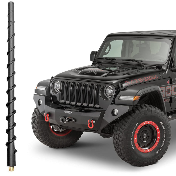 13 Inch Antenna for Jeep Wrangler Gladiator 2007-2024, Short Antenna Upgrade for Jeep JL JK Radio Antenna Rubicon Sahara Unlimited Sport Willys 4xe Mojave High Altitude Jeep Accessories