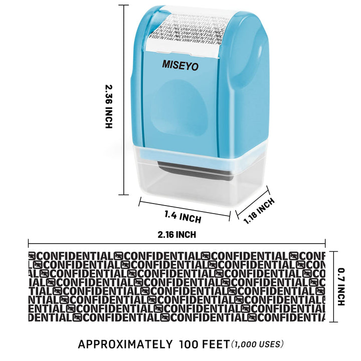 Miseyo Identity Theft Protection Roller Stamps for Data
