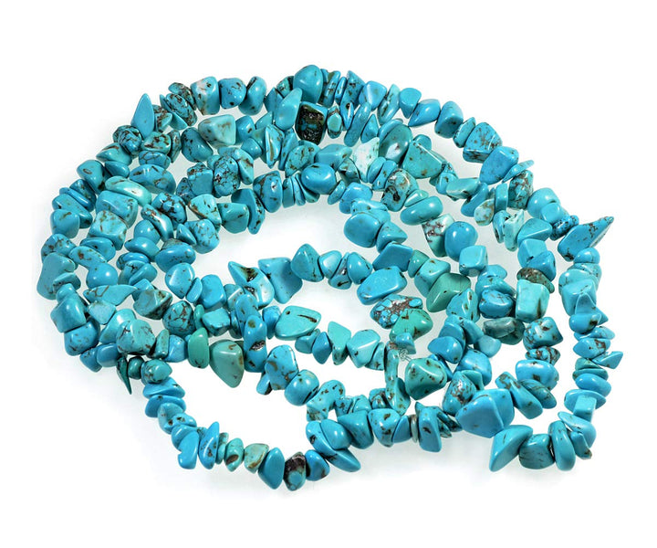 Natural Chips Nuggets 5-10mm Freeform Tumbled Irregular Gemstone Beads 34 (Blue Turquoise)