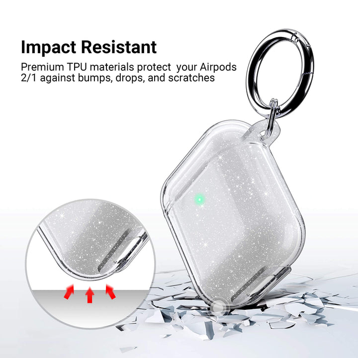 ULAK Compatible with Airpods Case Cover Clear, Designed