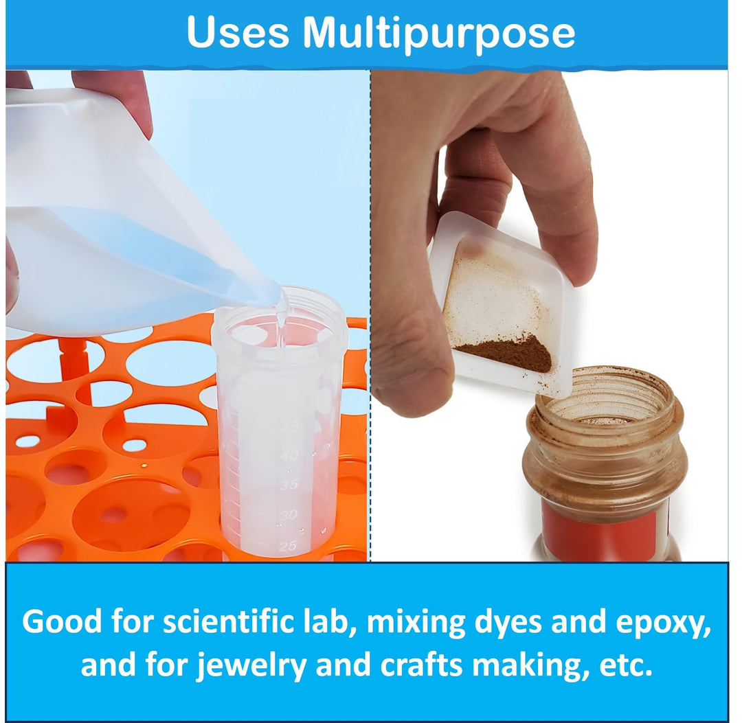 Medium 3.5 Square Polystyrene Weigh Boats, Weighing Dishes, Weighing Boats with Easy-Pour Spout, Anti-Static Disposable Tray, 100ml (120 pcs)