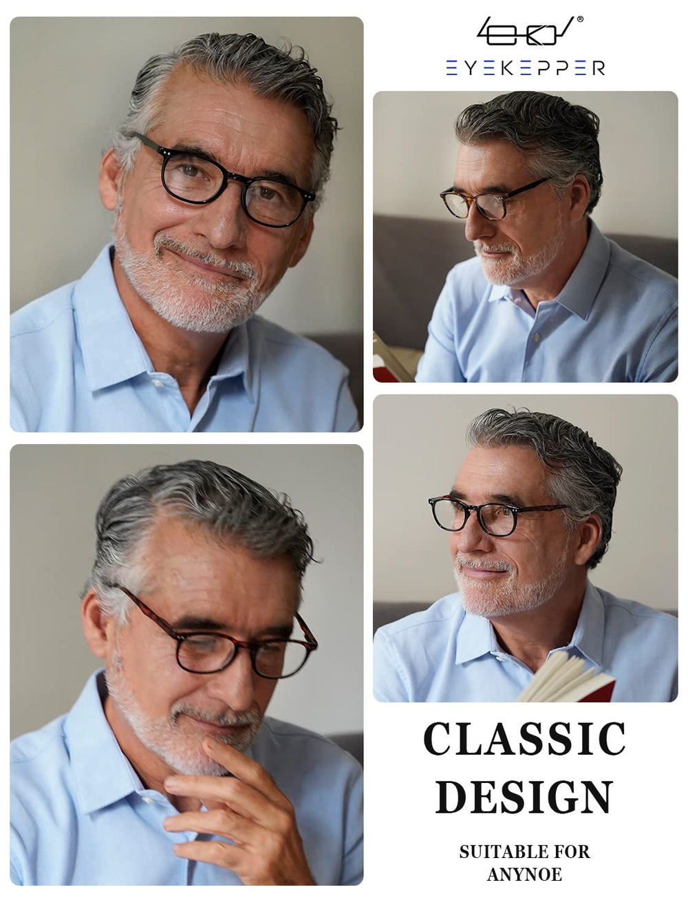 Eyekepper Blue Light Filter Glasses for Women Men Readi