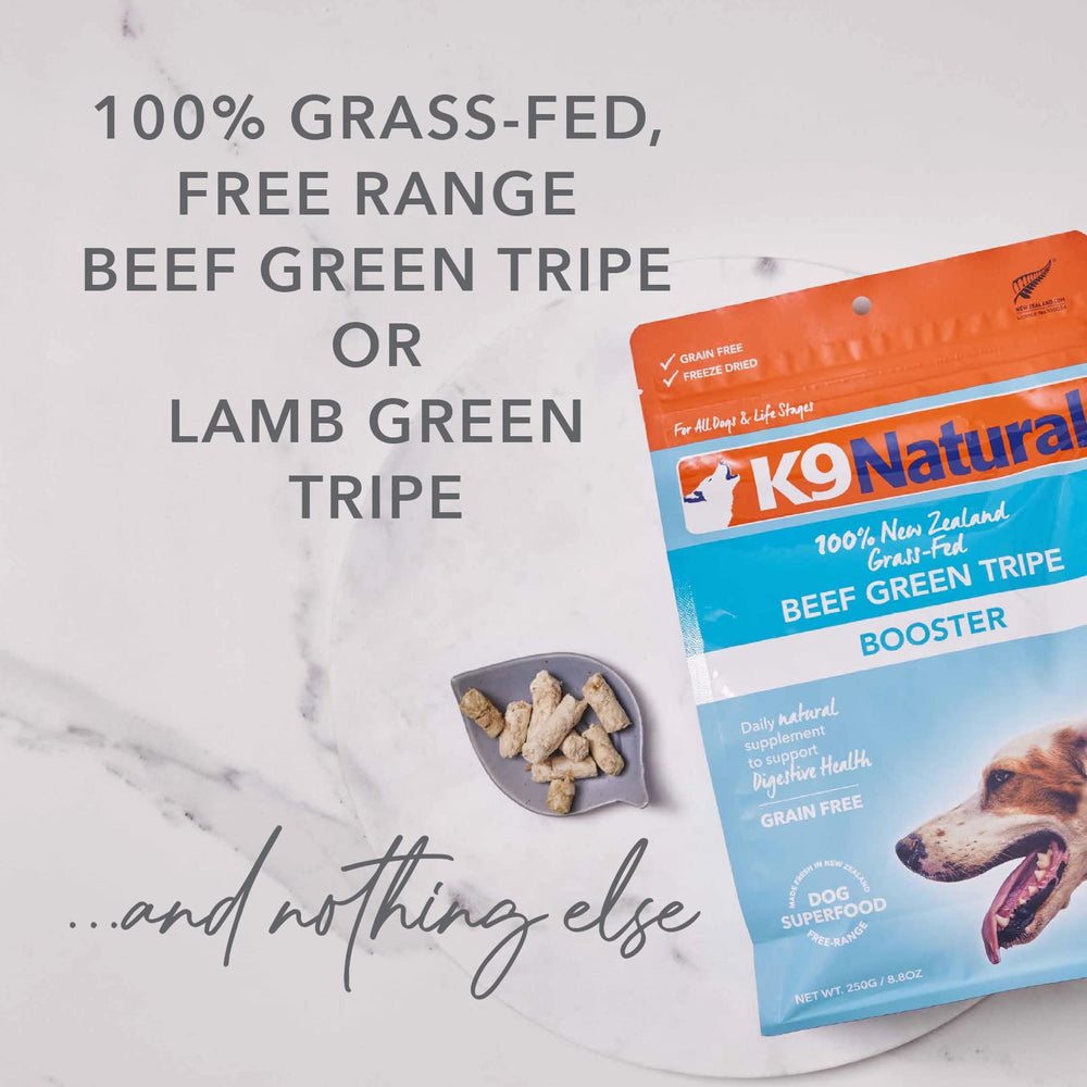 - Grain Free Freeze Dried Dog Food Supplement Booster - Lamb Green Tripe, 7oz