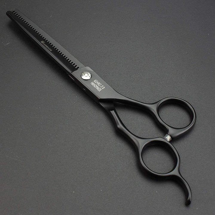7.0 Inch Stainless Steel Professional Barber Scissors Hair Thinning Scissors Hairdresser or Home Hairdresser Variant/Hybrid Scissors (scissors set)