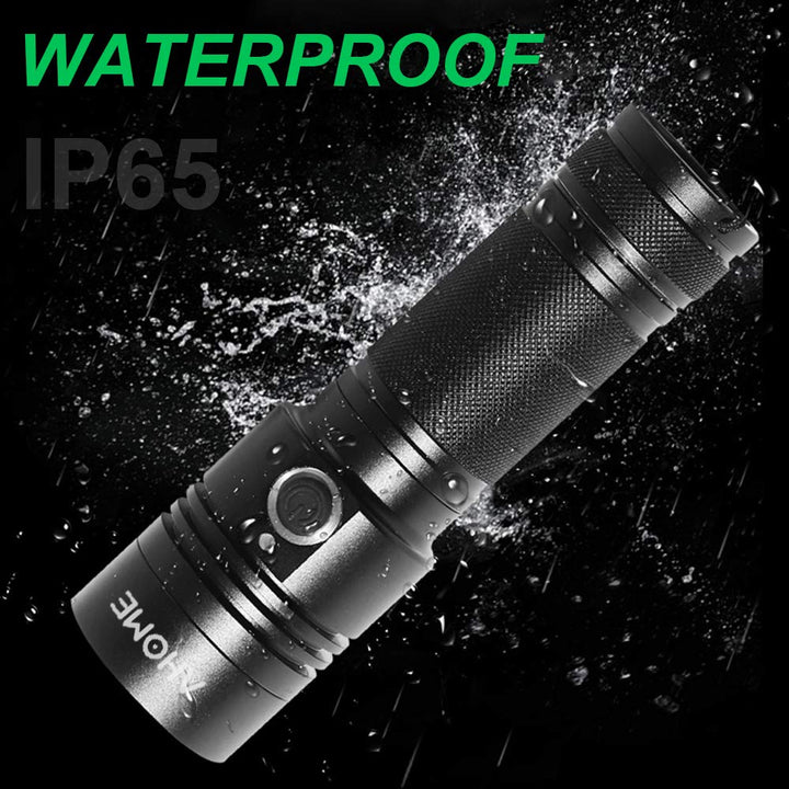 AHOME V3 UV Blacklight Flashlight [USB Rechargeable] 10W Black Light 395nm Ultraviolet LED Lamp, Scorpion Finder & Pet Urine Detector with Charging Cable