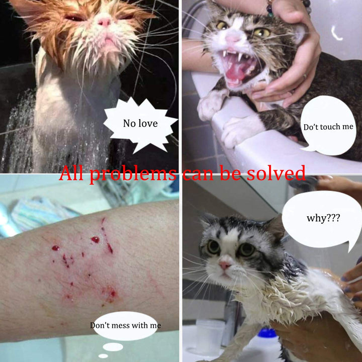 Cat Shower Net Bag Adjustable Multifunctional Breathable Anti-Bite and Anti-Scratch Restraint Bag Cat Washing Shower Bag for Cat’s Bathing, Nail Trimming, Injection, Medicine Taking