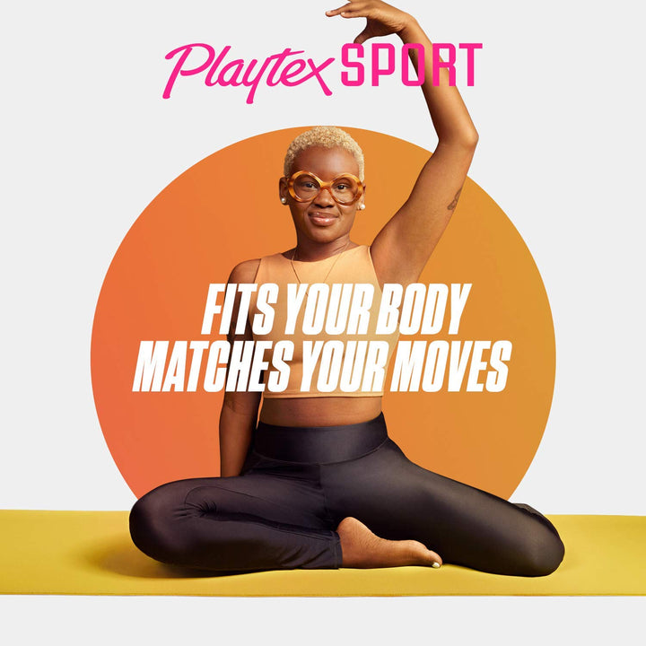 Playtex Sport Tampons, Regular Absorbency, Fragrance-Fr