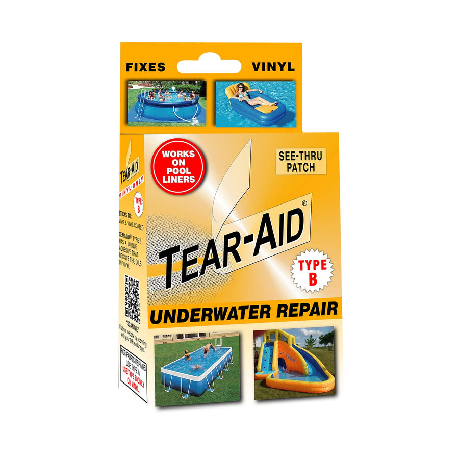 Tear-Aid Repair Vinyl Underwater Kit, Orange Box Type B