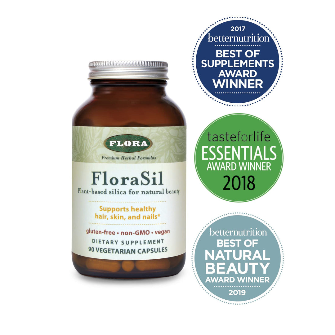 Flora FloraSil 180 Veg Capsules - Silica Supplement wit