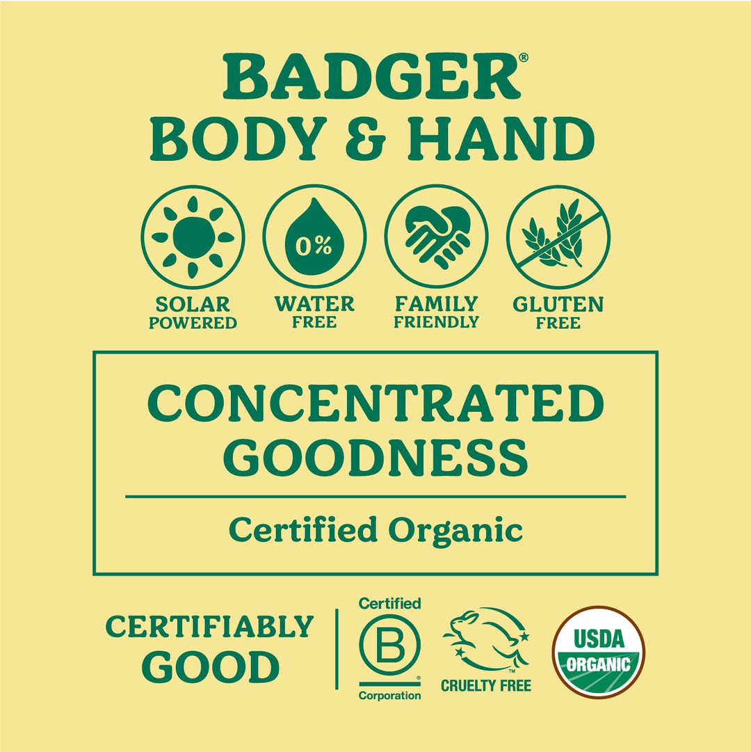 Badger Organic Foot Balm Peppermint and Tea Tree -0.75 oz