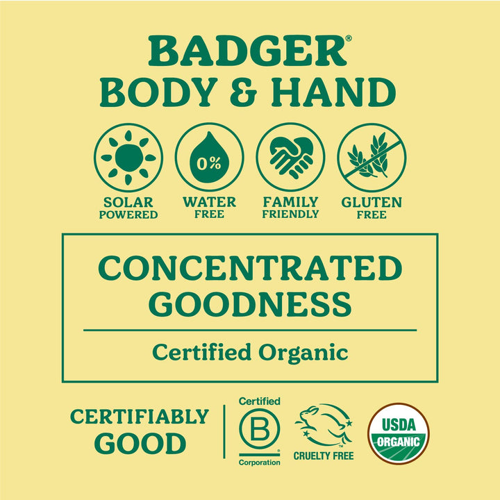Badger Organic Foot Balm Peppermint and Tea Tree -0.75 oz