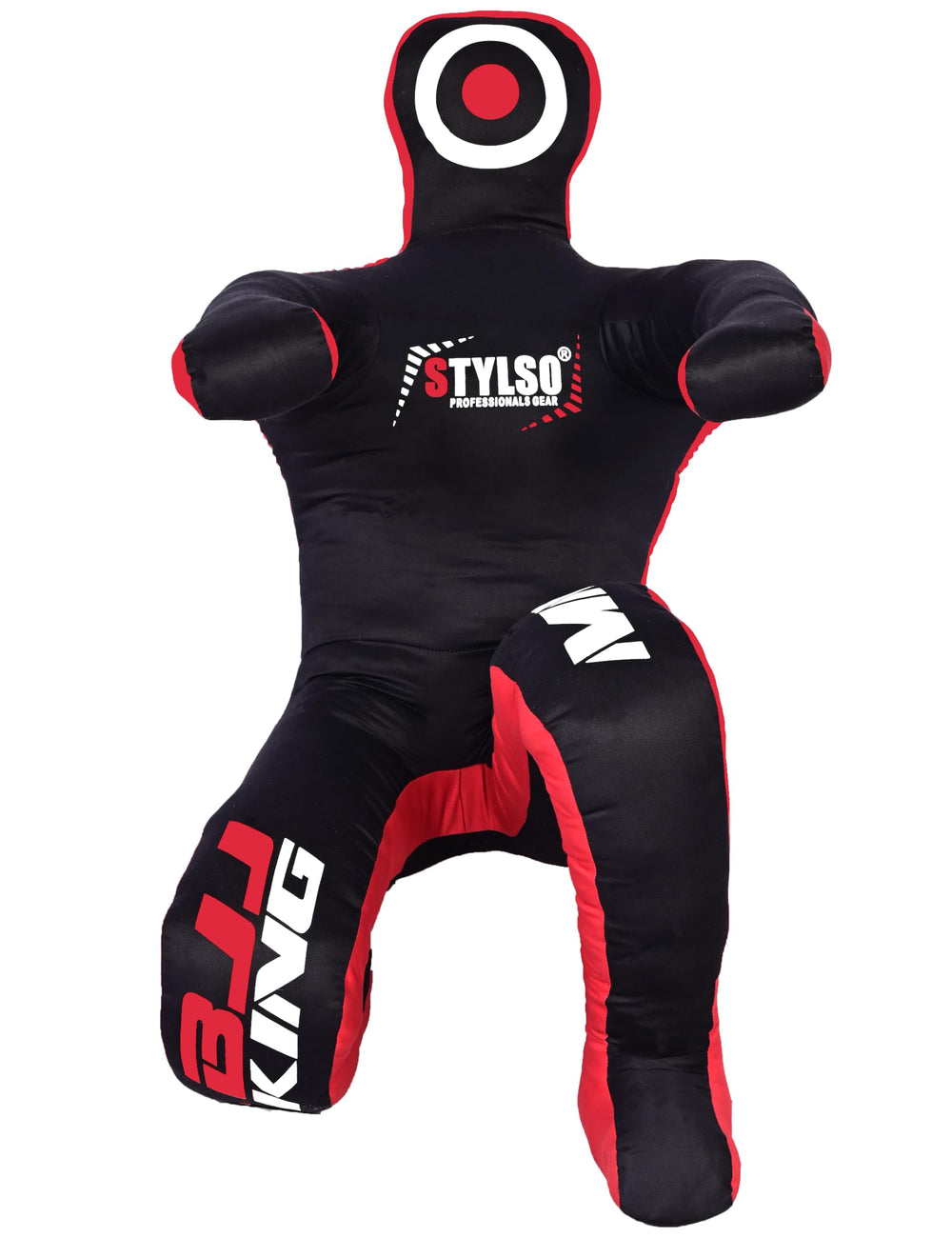 Un-Filled Wrestling Dummy Grappling Dummy Jiu Jitsu Dummy for BJJ Judo Karate Training Adult and Youth Practice Dummies (Black Sit, 5ft / 60 inches)