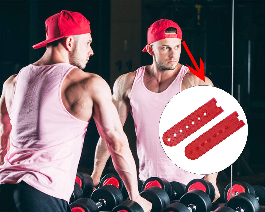 9 Pairs Plastic Snapback Strap with 7 Holes Hats Caps Replacement Fastener Repair Snap Buckle Strap (9 Colors)