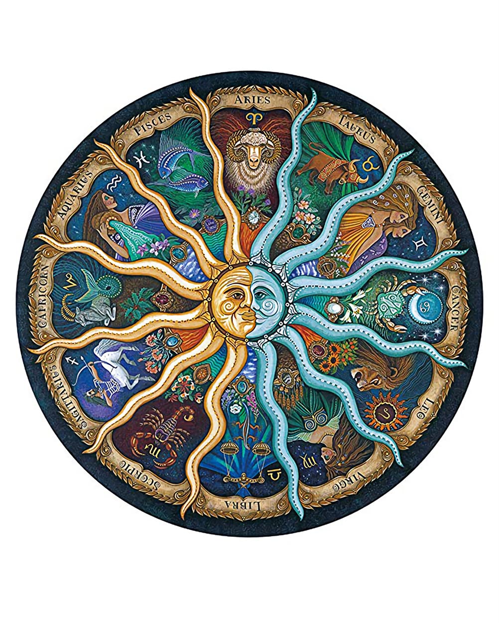 Meecaa Paint by Numbers Constellation Lion Shooter Kit for Adults Beginner DIY Oil Painting 16x20 inch (Constellation, Framed)