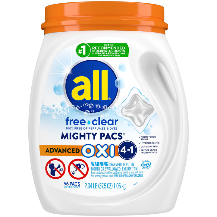 all Laundry Detergent Pacs, Mighty Pacs with OXI Stain 