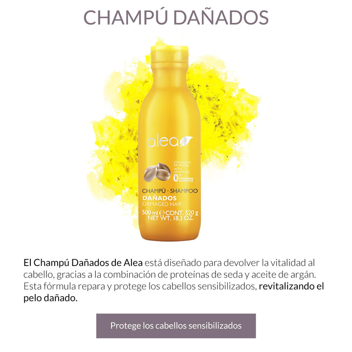 Alea Alea Damaged Hair Shampoo with Argan Oil 18.3oz / 500ml