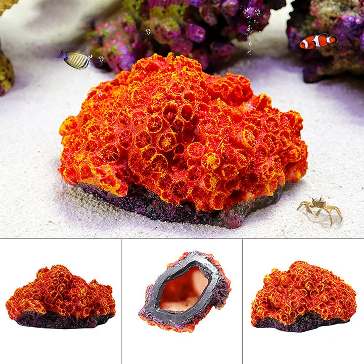 1Pc of Polyresin Coral Ornaments, Aquarium Coral Decor for Fish Tank Aquarium Decoration 5.11 x 3.93 x 2.75…