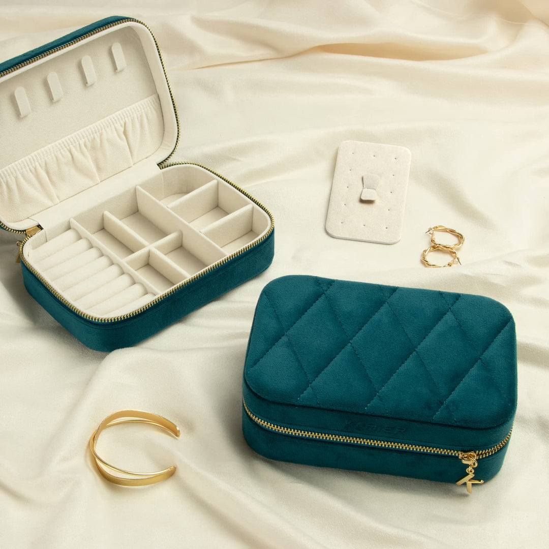KAMIER Small Jewelry Boxes for Women | Velvet Jewelry O