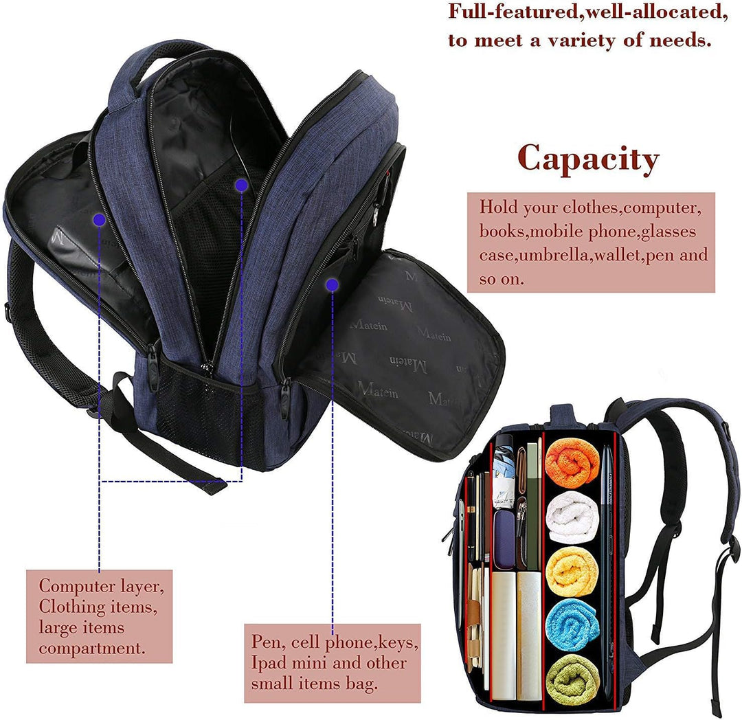 MATEIN Laptop Backpack,Slim Travel Backpack with Laptop