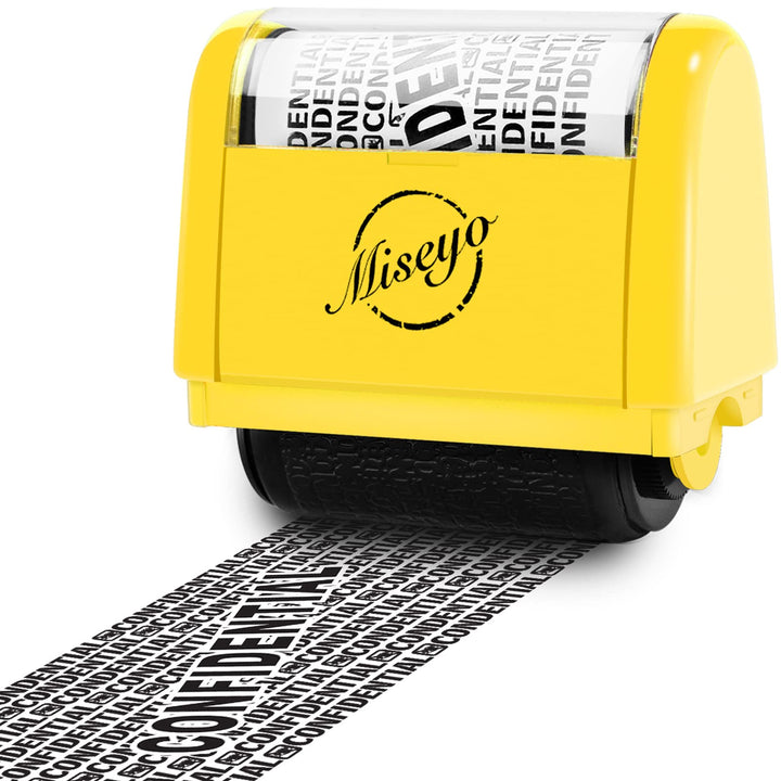 Miseyo Wide Roller Stamp Identity Theft Stamp 1.5 Inch 