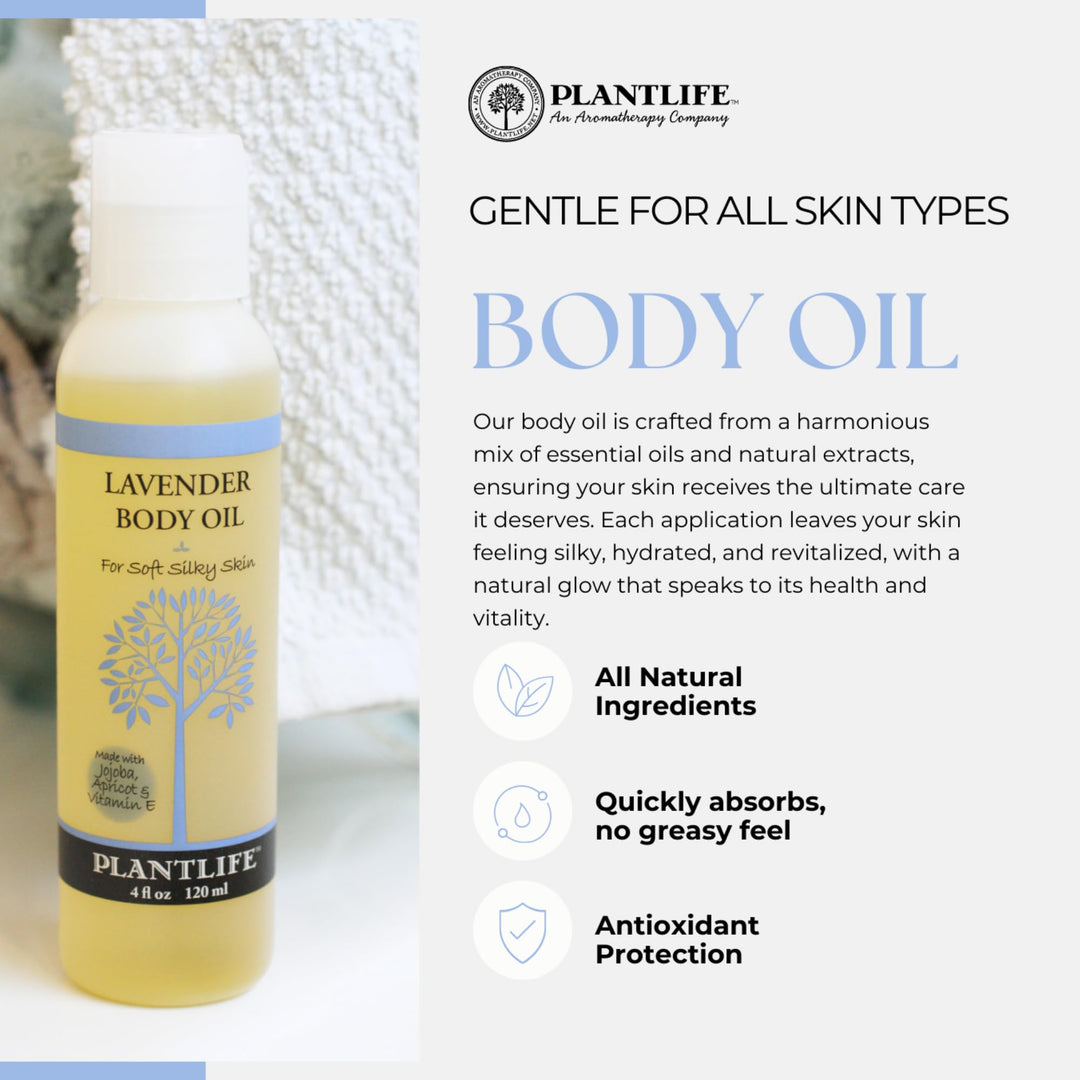 Patchouli Body &amp; Bath Oil with Vitamin E, Apricot &amp; Jojoba- 4 oz.