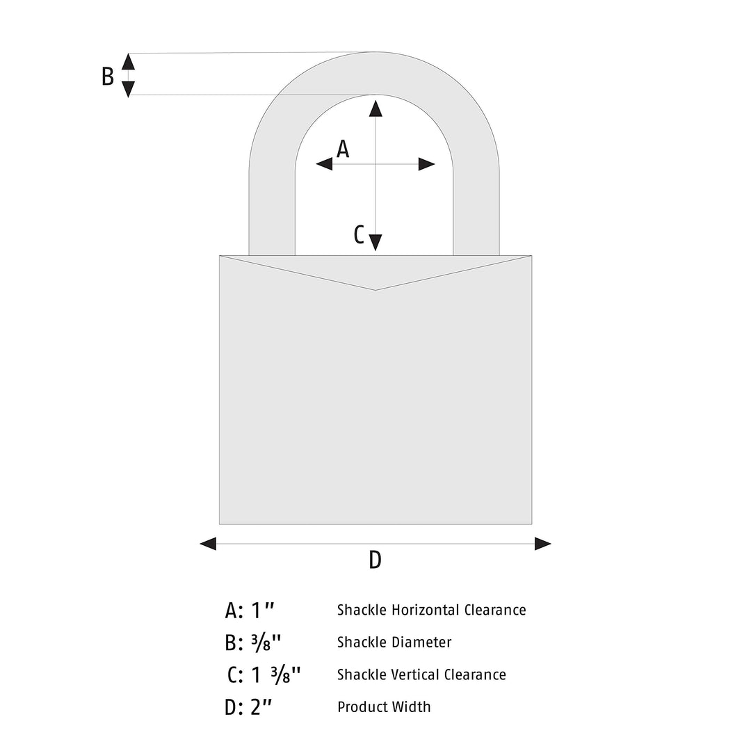 80TI/50 KD Titalium Aluminum Alloy Padlock Keyed Different