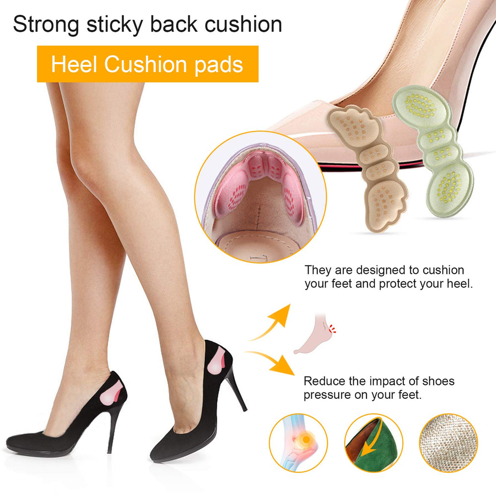 Updated 2020 Version LYLFL [5 Pairs] Heel Cushion Inser