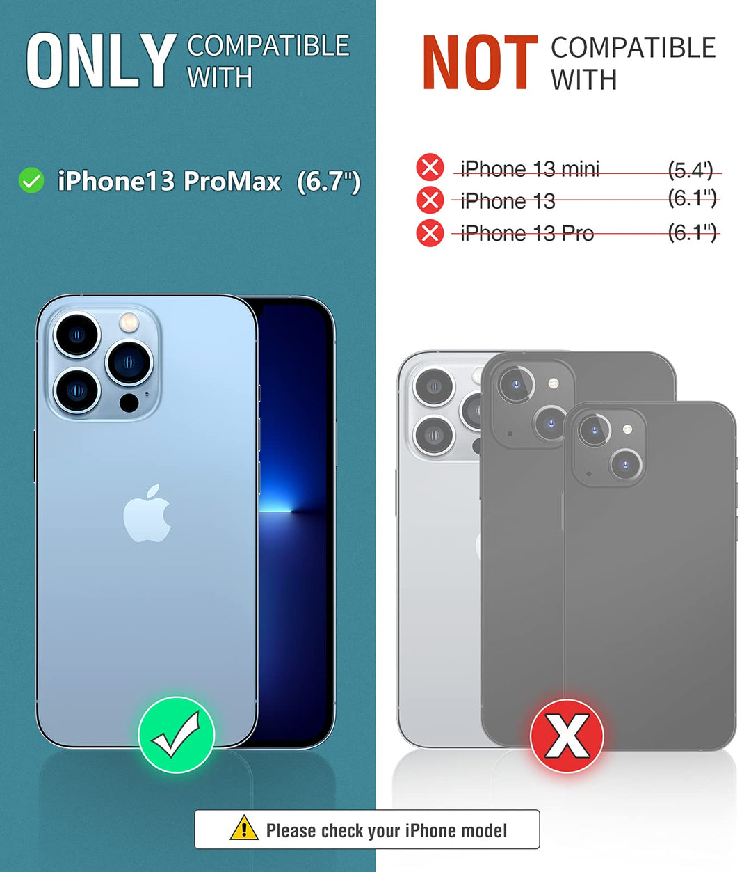 OCASE Compatible with iPhone 13 Pro Max Wallet Case, PU