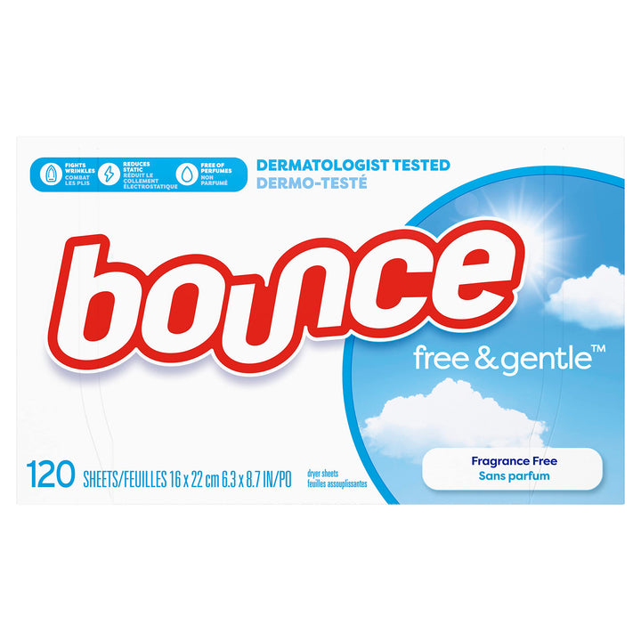 Bounce Fabric Softener Dryer Sheets, Free &amp; Gen
