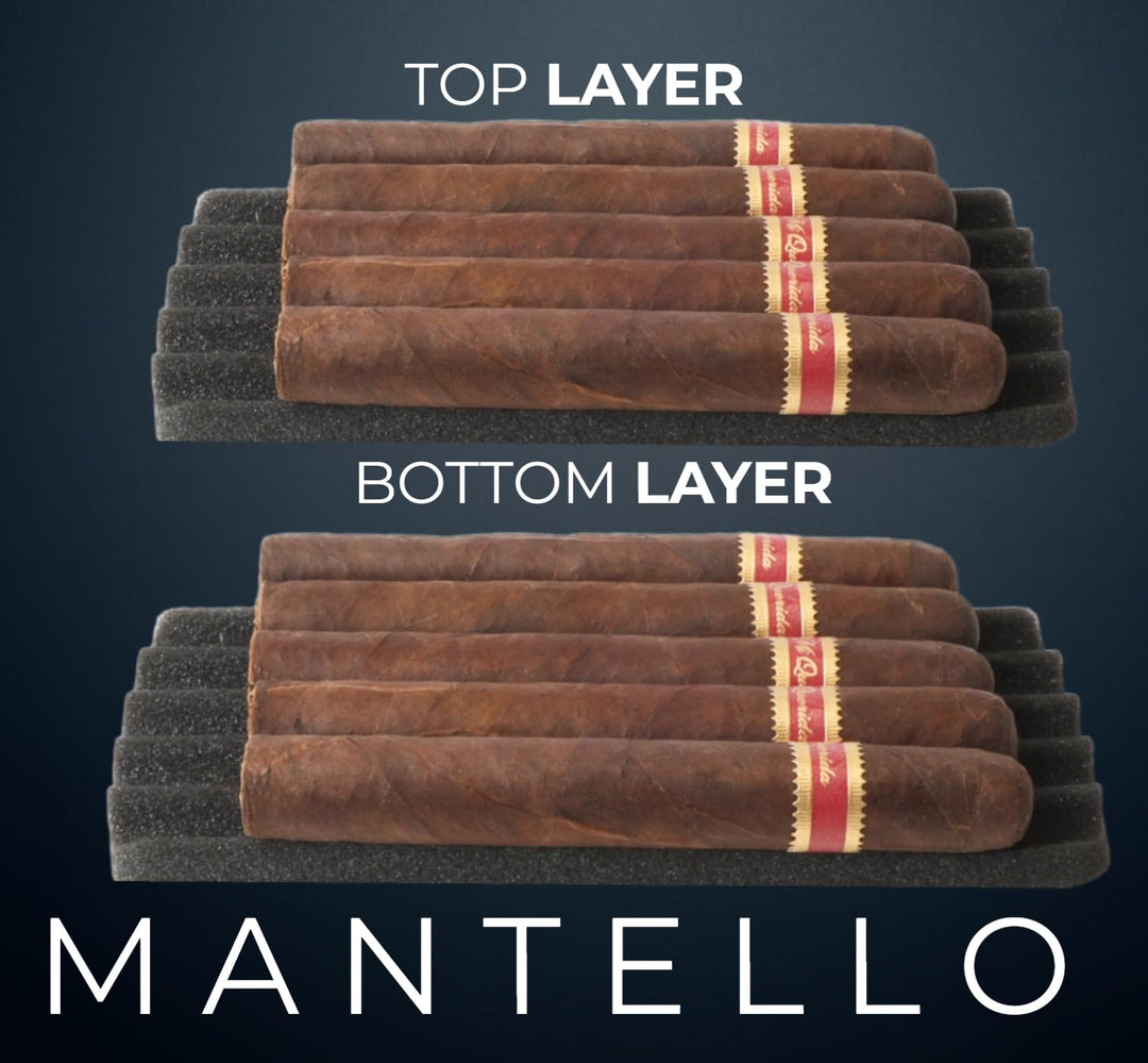 Cigars Case - for 10 Cigars- Includes 2 Ring Cigar Cutters, 1 V-Cut Cutter and 1 Cigar Punch