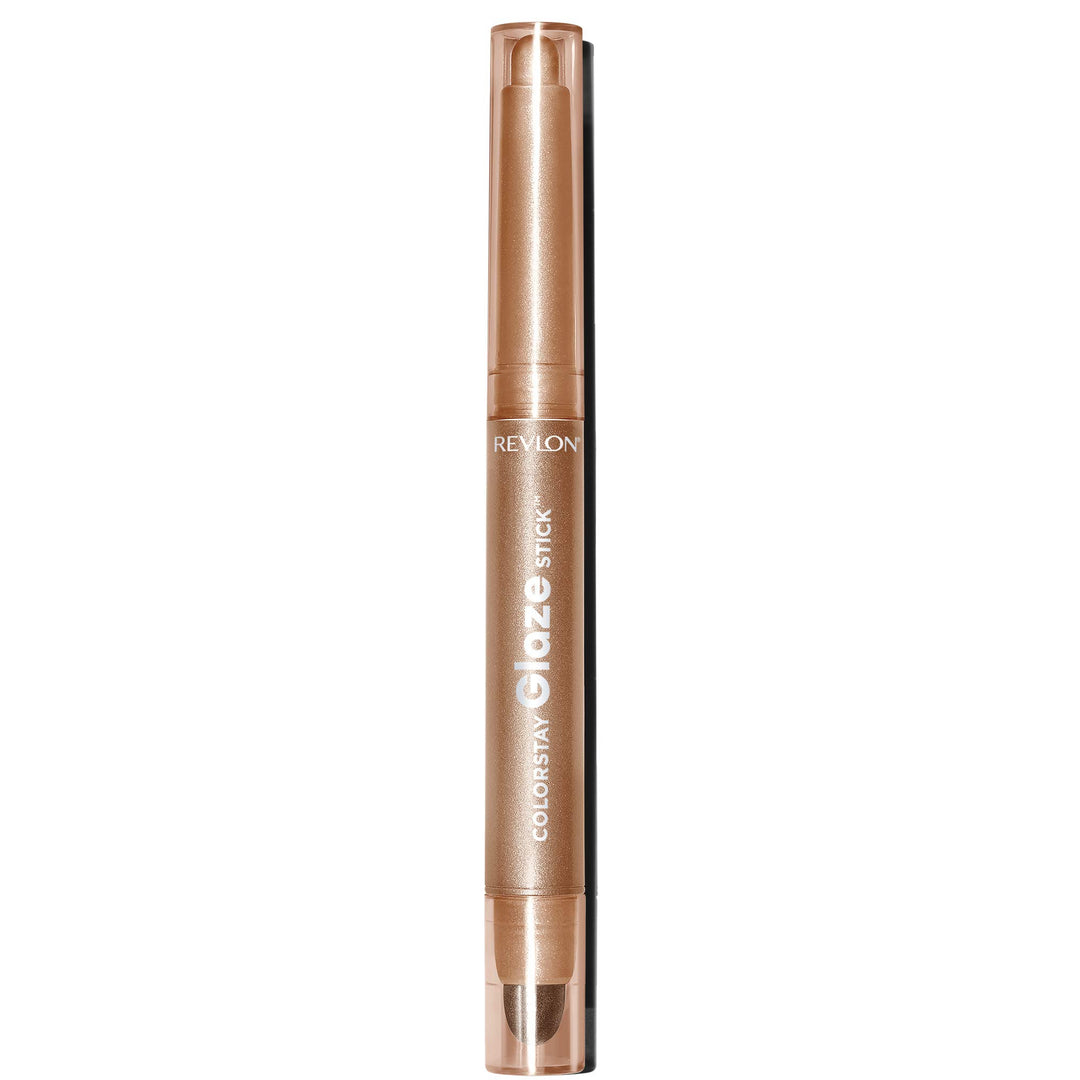 Revlon ColorStay Glaze Stick Eye Shadowliner, Longlasting Shimmer Cream Shadow and Liner Makeup in Bronze Gold, 872 Gilt, 0.037 oz