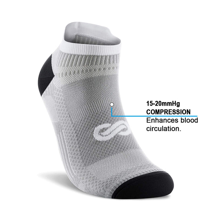 Ankle Compression Socks for Men and Women (6 Pairs), Low Cut Running Short Compression Plantar Fasciitis Socks Women with Ankle Support for Cyling, Athletic,achilles tendon