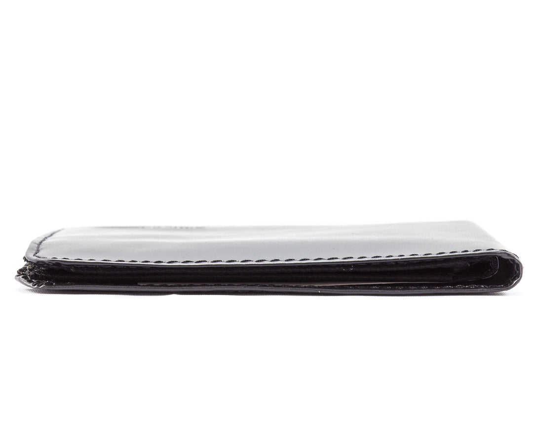 Men&#39;s L-Fold Passcase Leather Slim Wallet, Holds Up to 30 Cards, Black