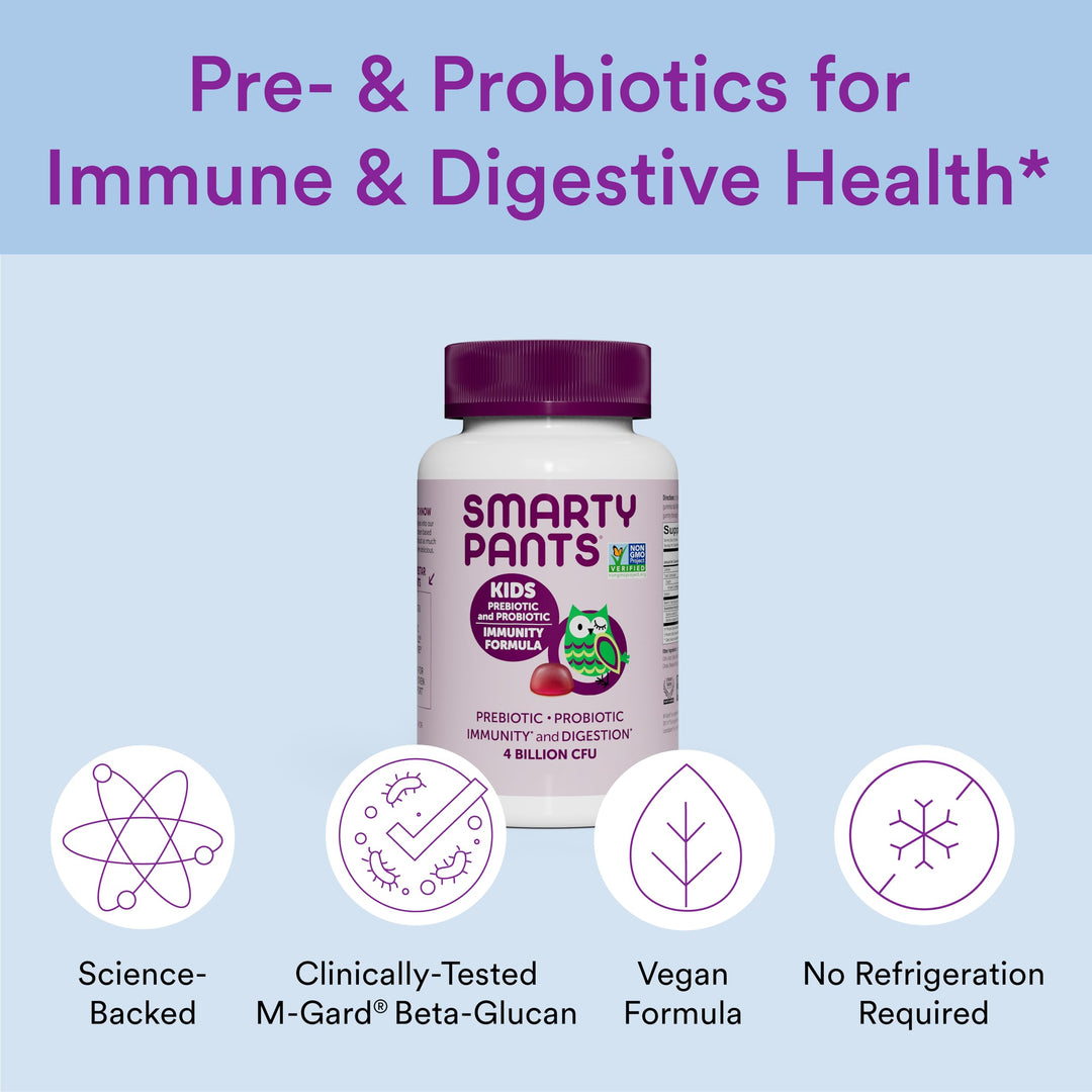 SmartyPants Kids Probiotic Immunity Gummies: Prebiotics