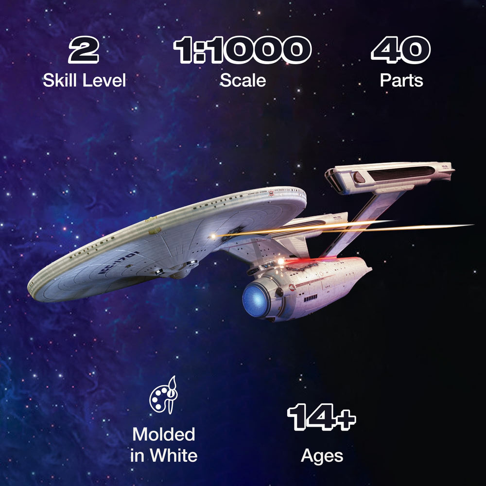 Star Trek U.S.S. Enterprise Refit Wrath of Khan Edition 2T 1:1000 Scale Model Kit