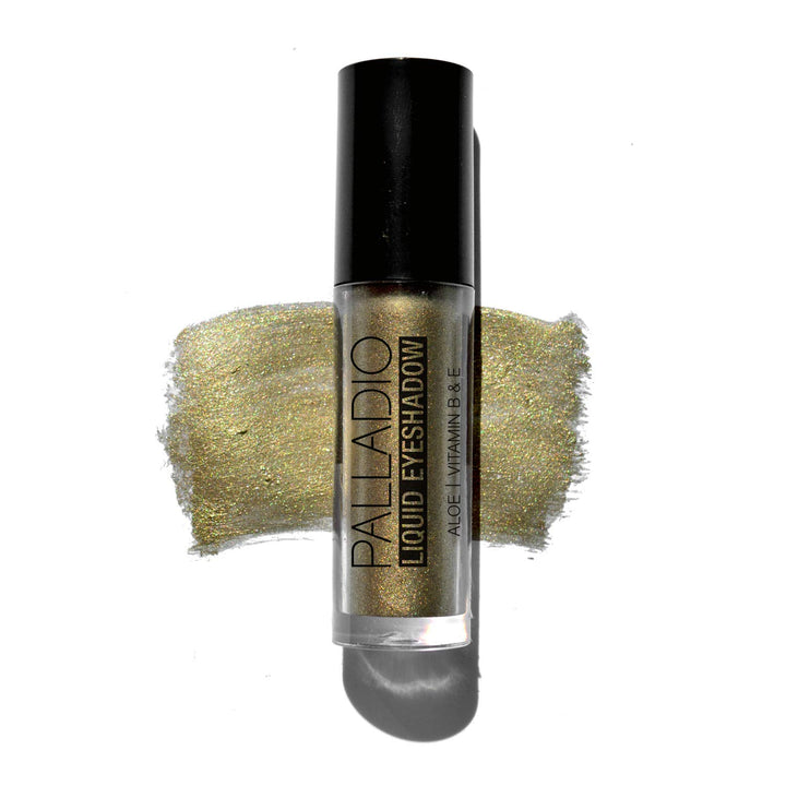 Liquid Eyeshadow, creamy shimmery formula that instantly adheres to the eyelid with flexible applicator wand for over 8 hours of smudge and crease-proof wear (Jade)