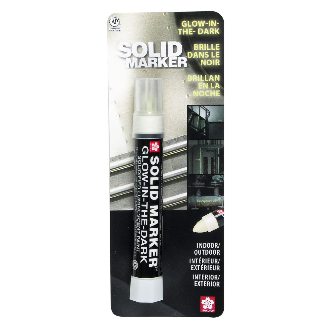 SAKURA Solid Glow-In-the-Dark Paint Markers - Permanent Marker Paint Pens - Window, Wood, &amp; Glass Marker - Glow In the Dark Paint - 1 Pack