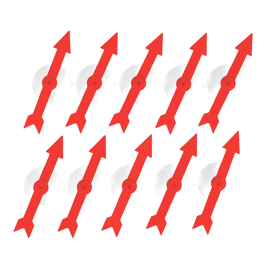 Suction Spinners - Set of 10 - Arrow Spinner for Games - Versatile Tool for Home and Classroom Probability Activities