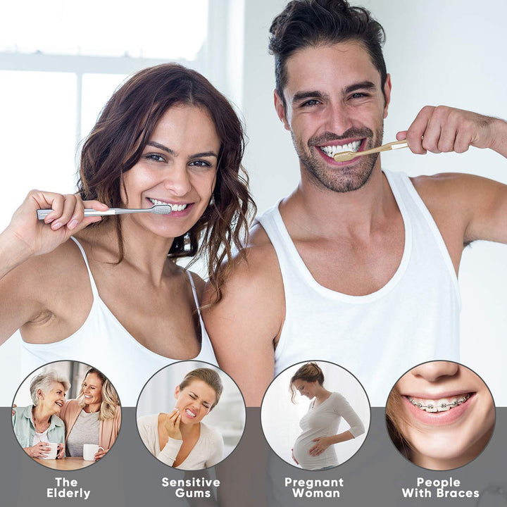 Mcuy Ultra Soft Nano Toothbrush for Sensitive Teeth and