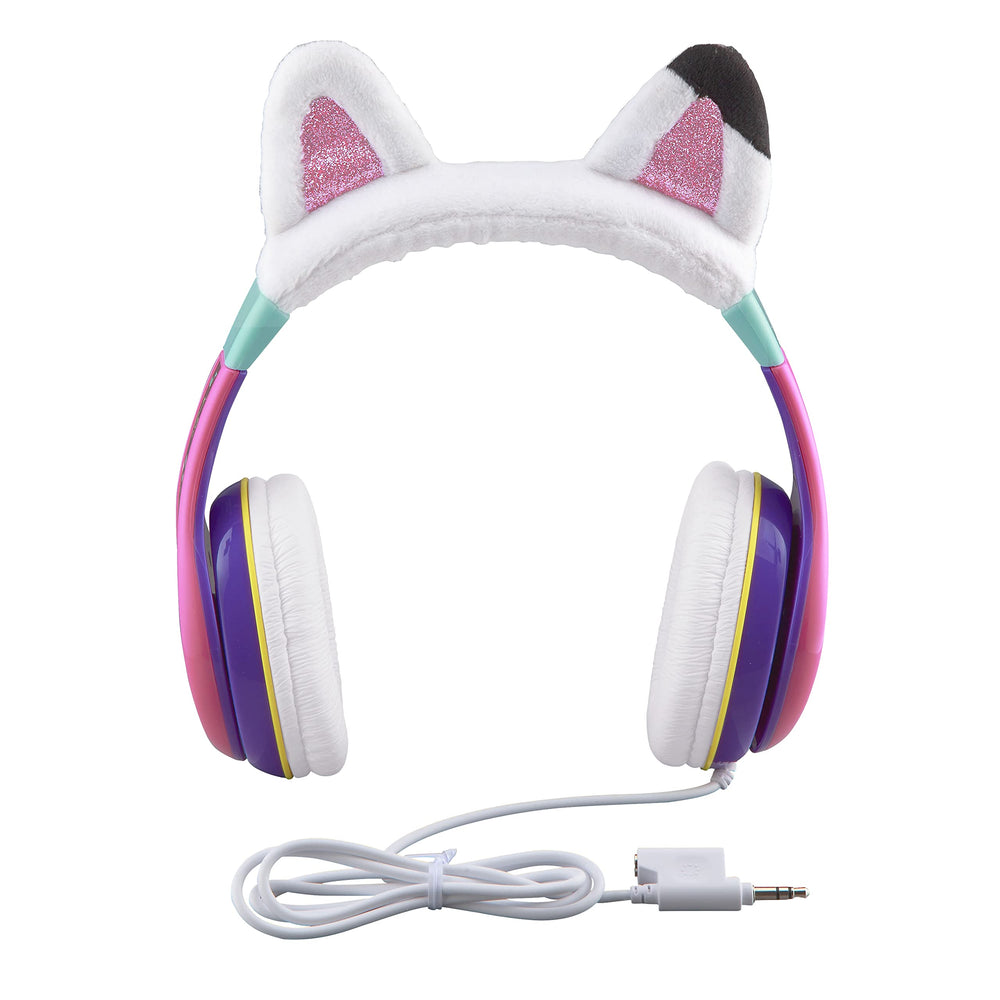 Gabbys Dollhouse Children's Headphones Wired for School, Home or Travel, Tangle-Free Cable for Toddlers, Volume Controller, 3.5 mm Jack Socket Incl. – Suitable for Ages 3 Years and Above