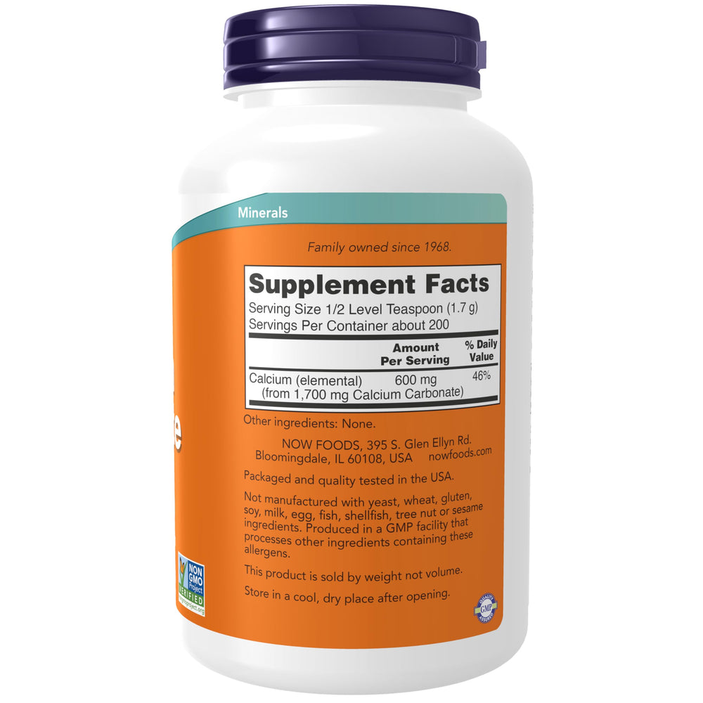 NOW Foods Calcium Carbonate Powder -- 12 oz